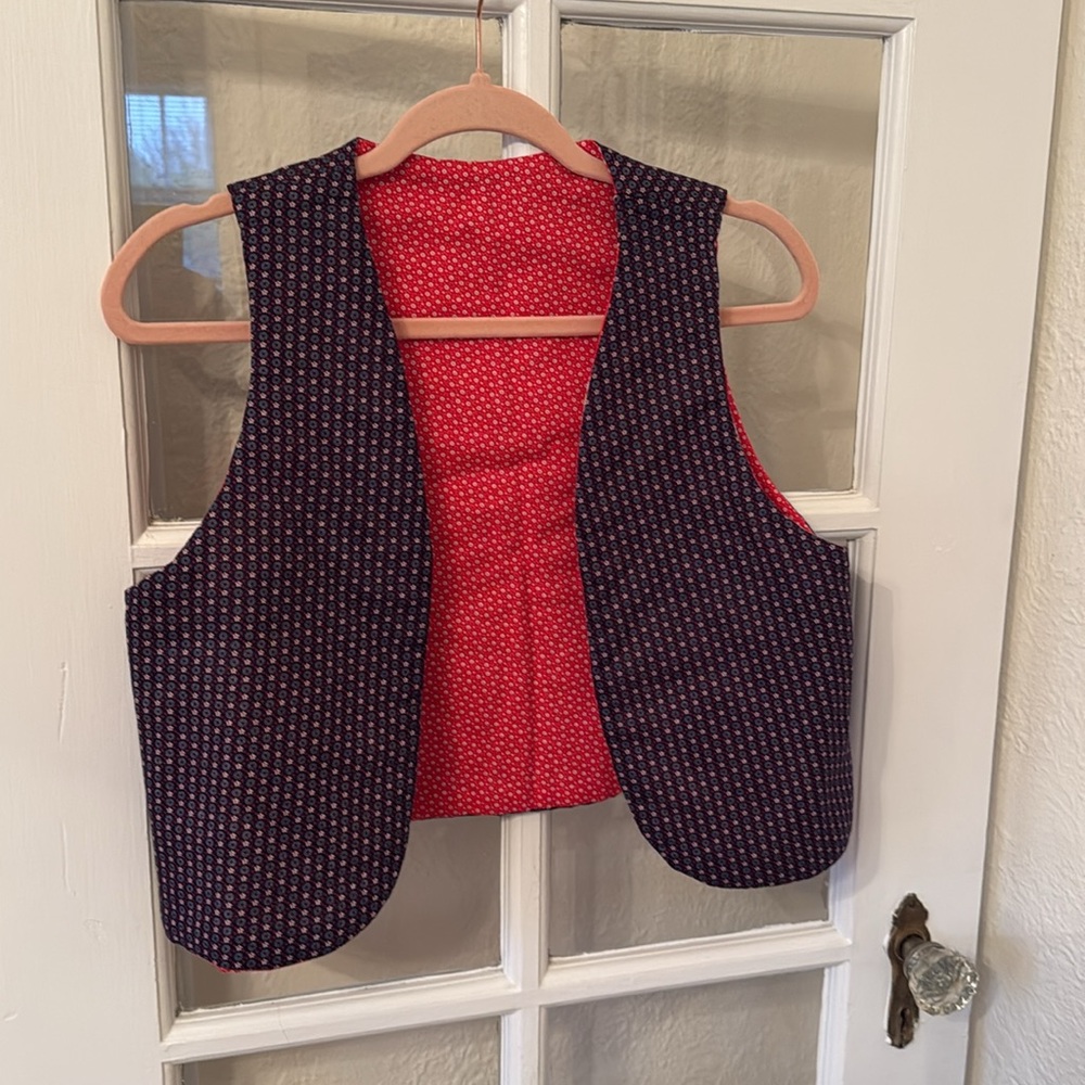 Handmade Vintage Patchwork Vest - image 2